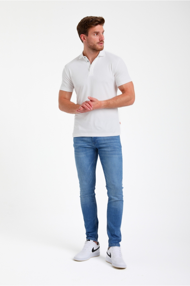 PREMIUM POLO VAN JERSEY KWALITEIT 235531 102 Ecru